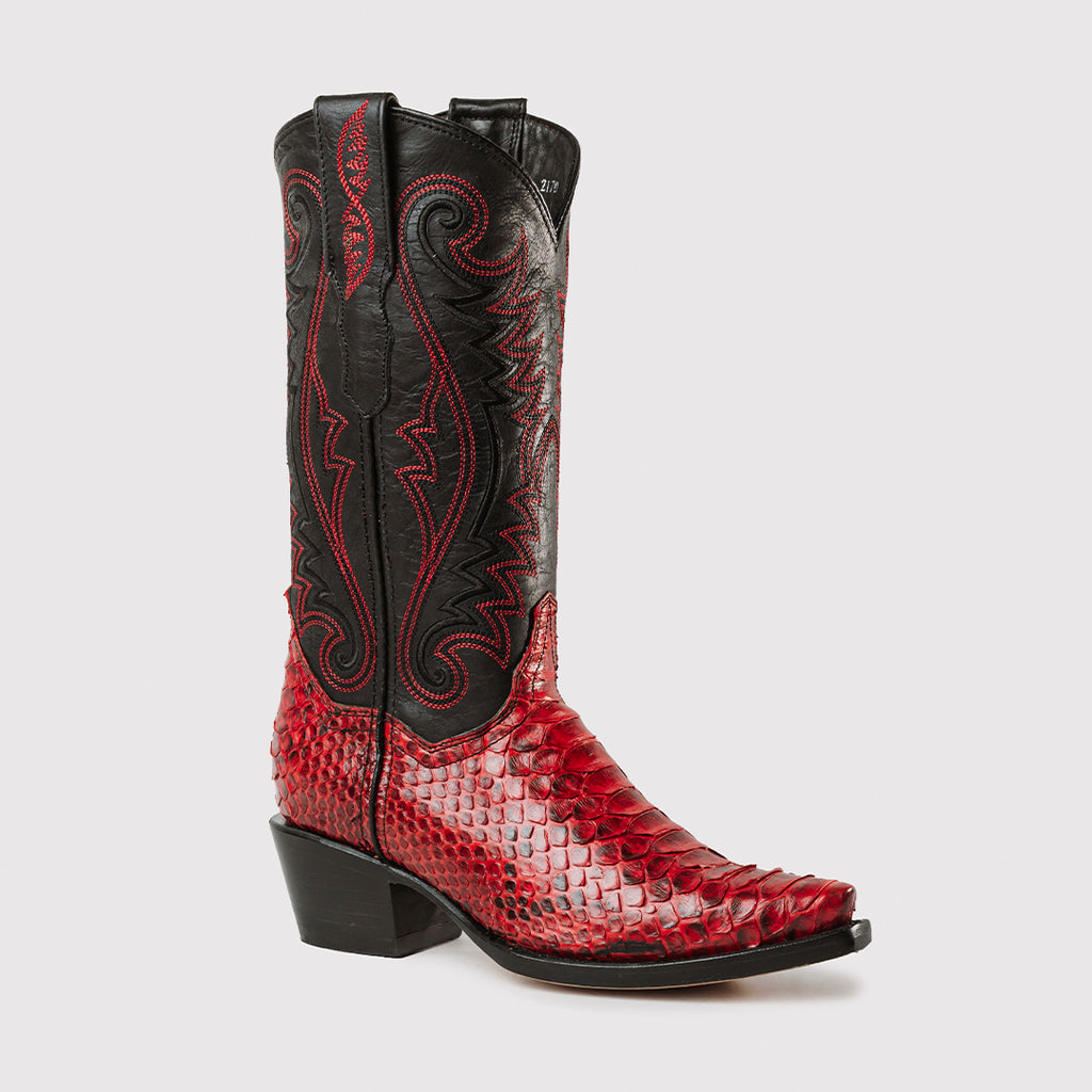 BOTA VAQUERA PARA DAMA ROJA