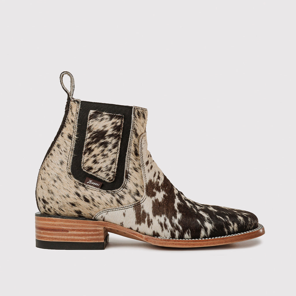 BOTIN PARA HOMBRE EN PELO DE VACA